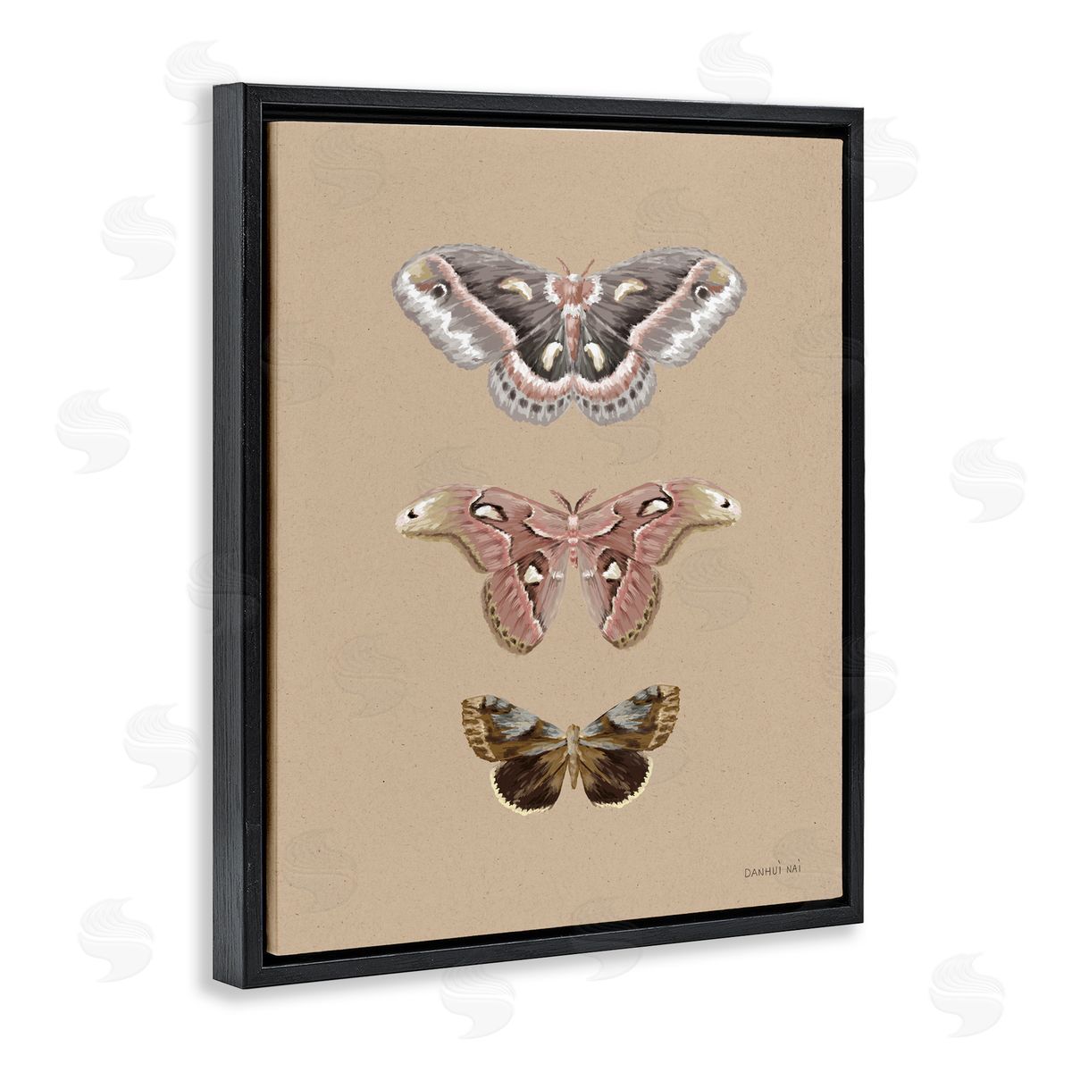 Danhui Nai Beauty Of The Forest Black Floating Frame Canvas Wall Art Print