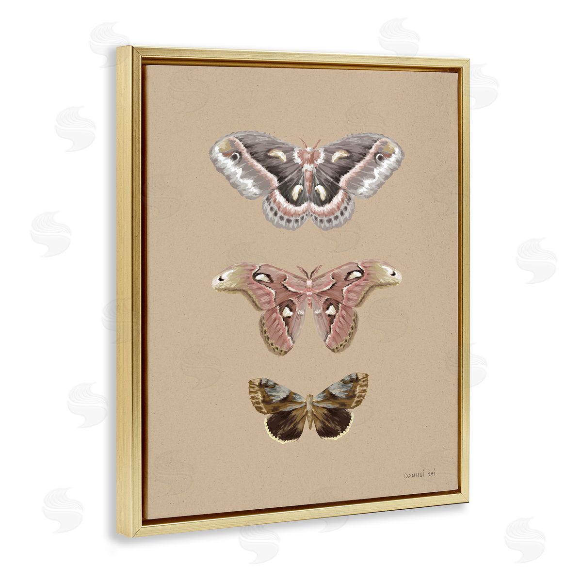 Danhui Nai Beauty Of The Forest Gold Floating Frame Canvas Art Print