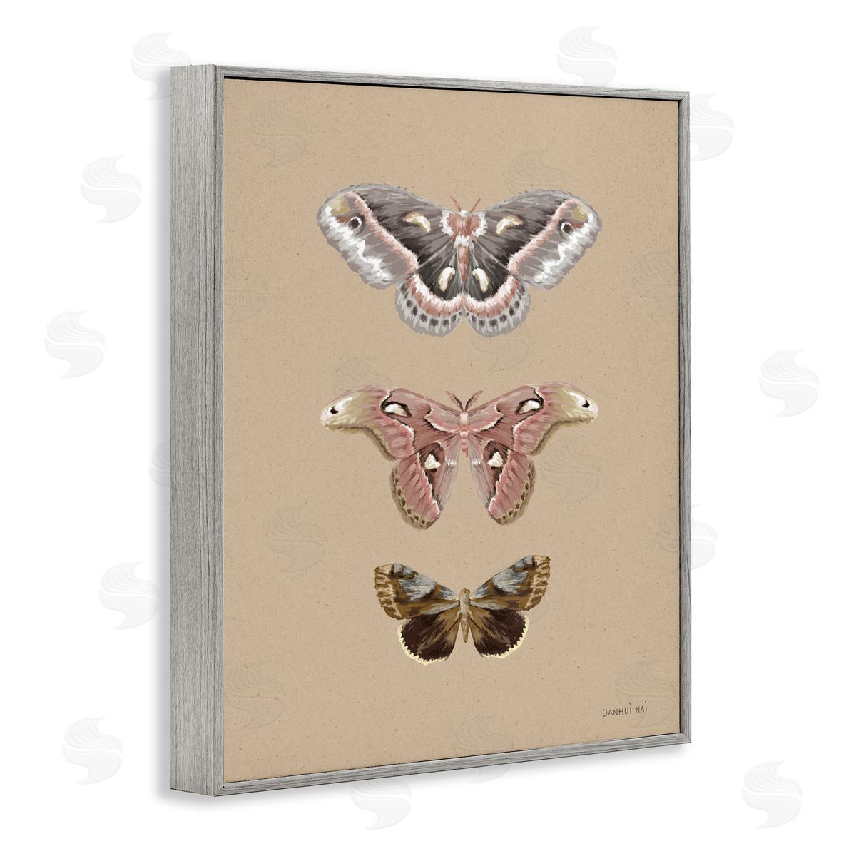 Danhui Nai Beauty Of The Forest Gray Framed Giclee Art Print