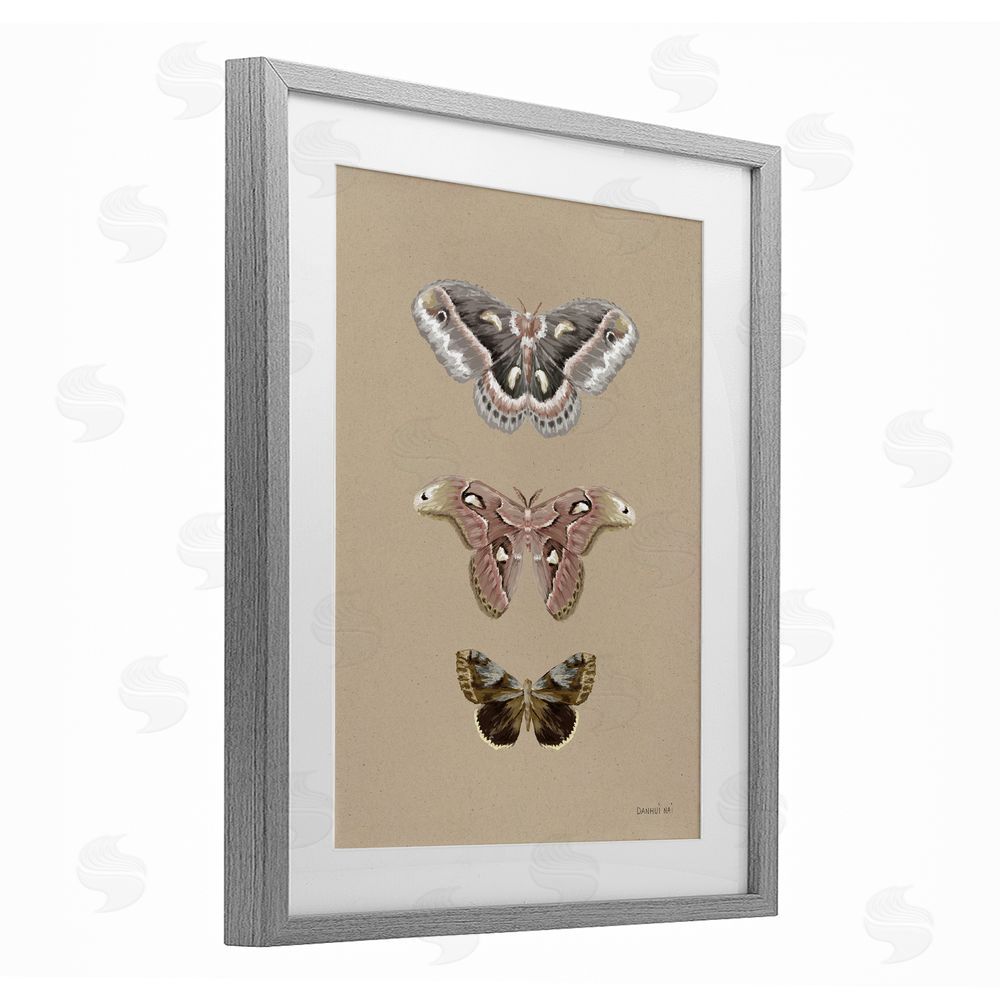 Danhui Nai Beauty Of The Forest Gray Framed Print Under Glass Art