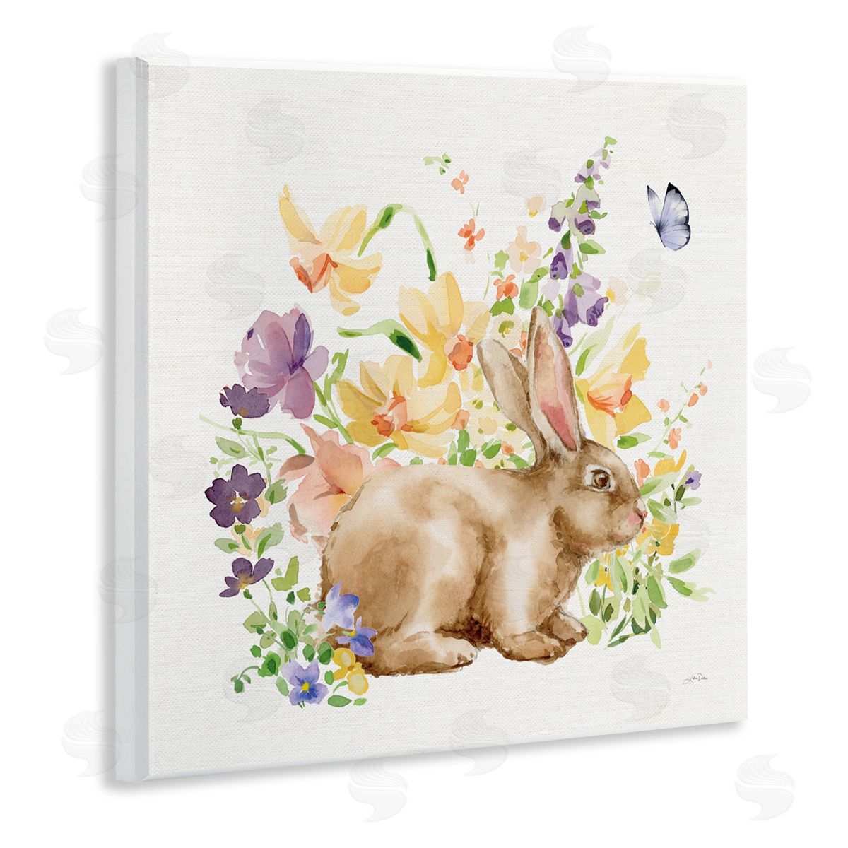 Katrina Pete Spring Celebration Bunny Wall Plaque Art Print