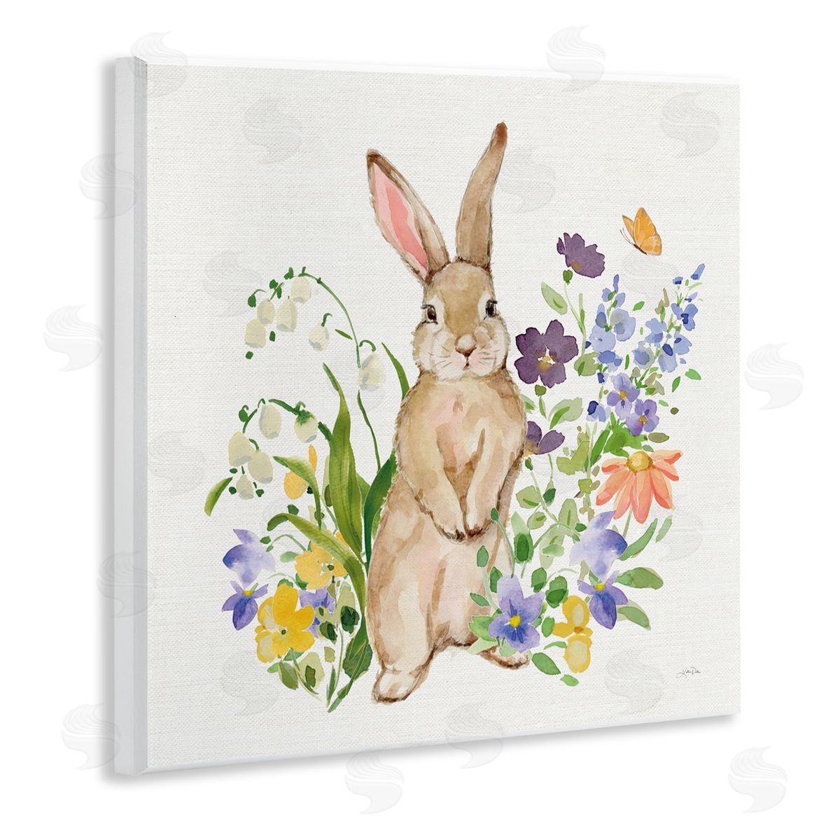 Katrina Pete Spring Bunny Standing Wall Plaque Art Print