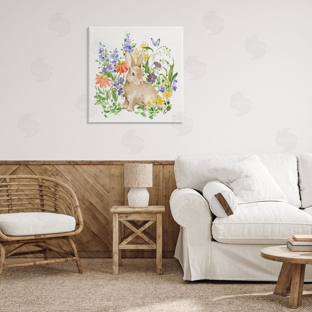 Katrina Pete Celebrate Spring Bunny Printed Wall Art in Room