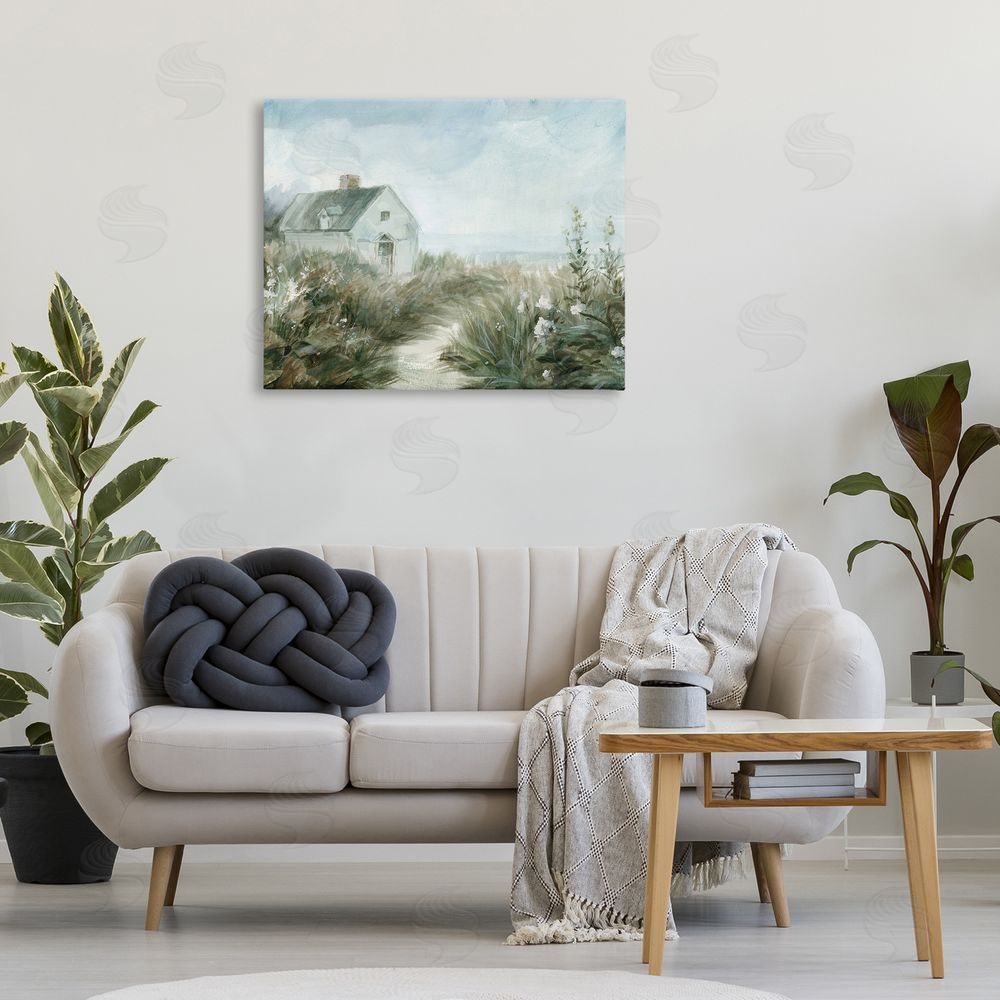 Danhui Nai Windswept Cottage by Sea Printed Wall Art in Room