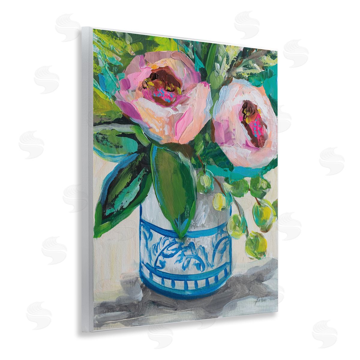 Jeanette Vertentes Charlotte's Rose Bouquet Wall Plaque Art Print