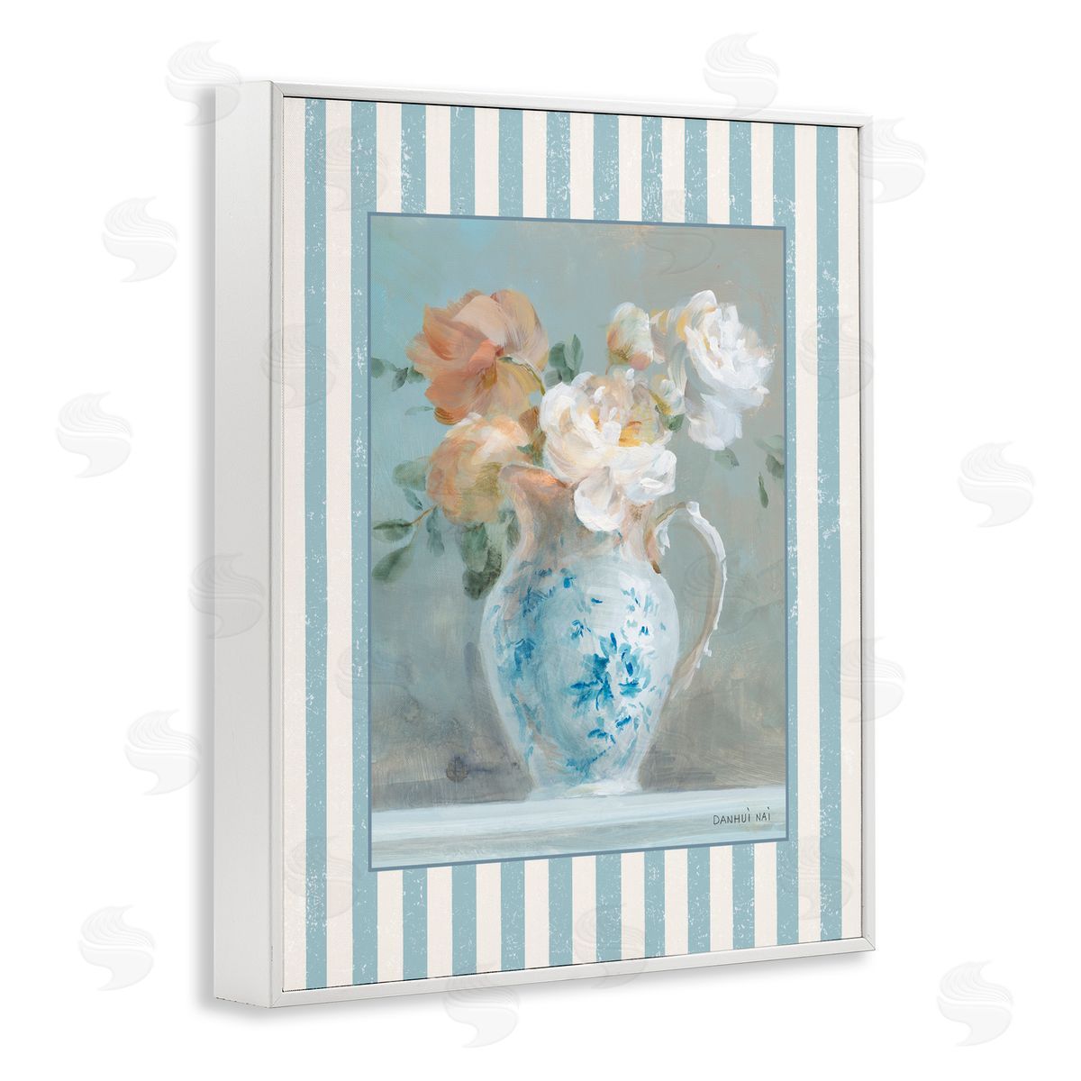 Danhui Nai Vintage Heirloom Bouquet White Frame Giclee Art Print