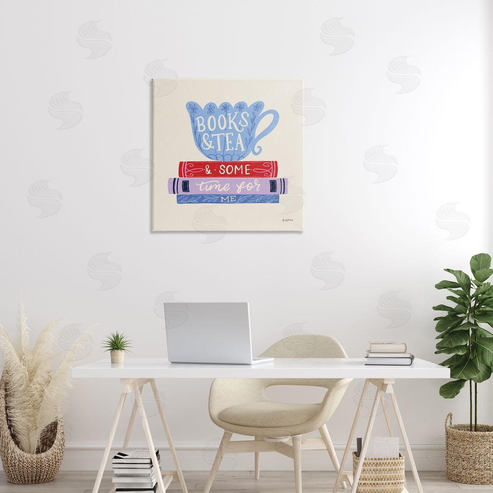 Becky Thorns Books Tea Time For Me Printed Wall Art in Room