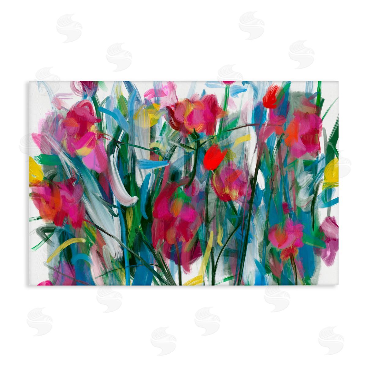 Atelier Posters Expressive Blooming Roses Canvas Wall Art Print