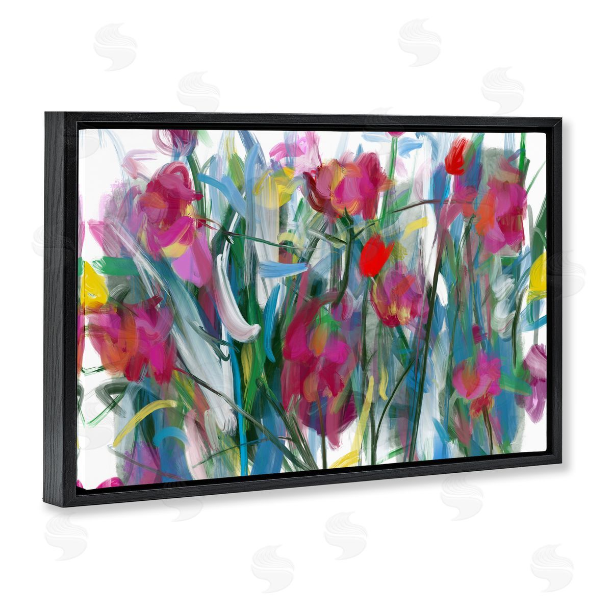 Atelier Posters Expressive Blooming Roses Canvas Wall Art Print