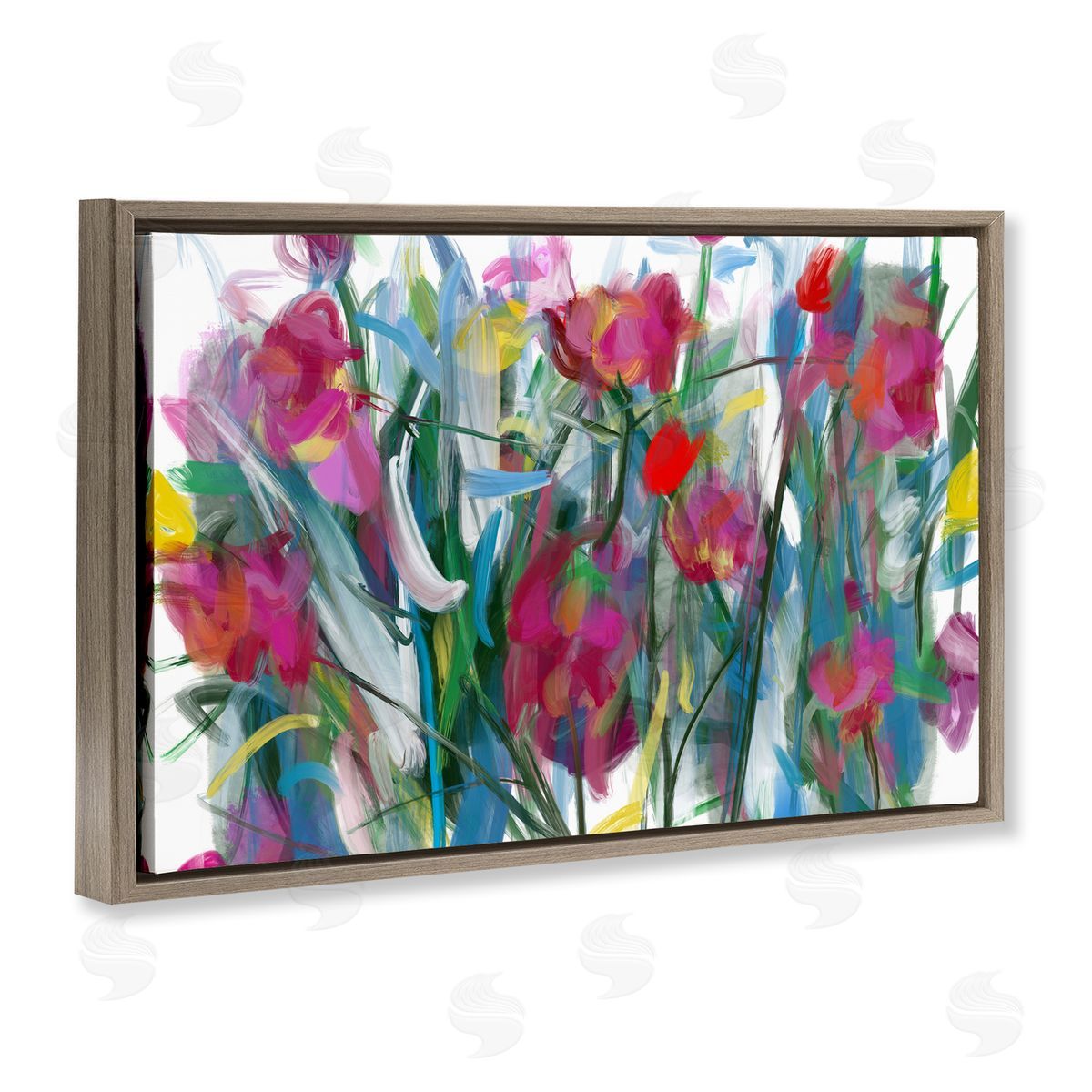 Atelier Posters Expressive Blooming Roses Canvas Wall Art Print