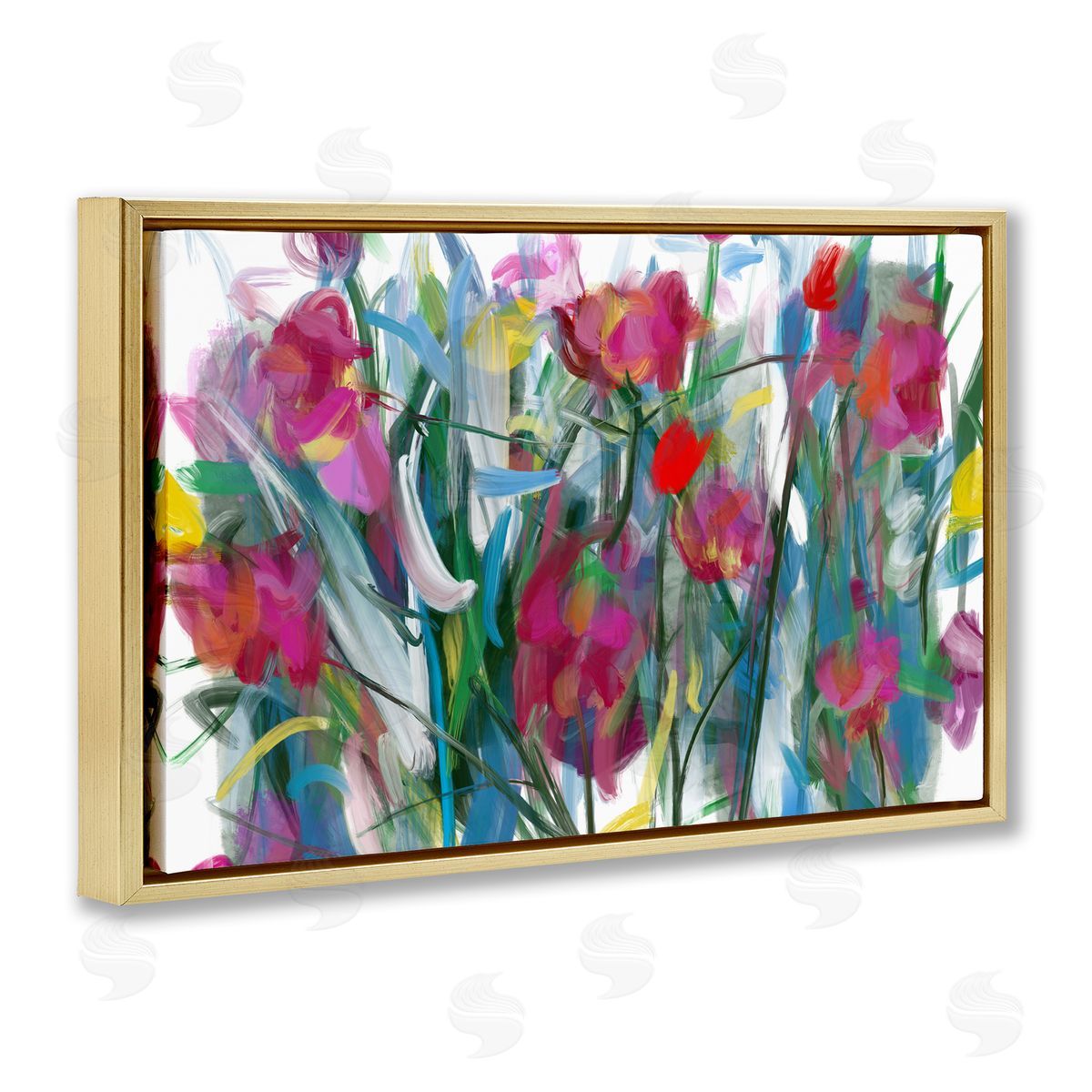 Atelier Posters Expressive Blooming Roses Canvas Wall Art Print