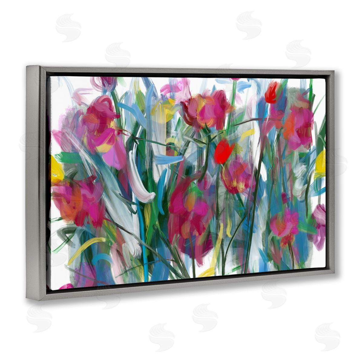 Atelier Posters Expressive Blooming Roses Canvas Wall Art Print