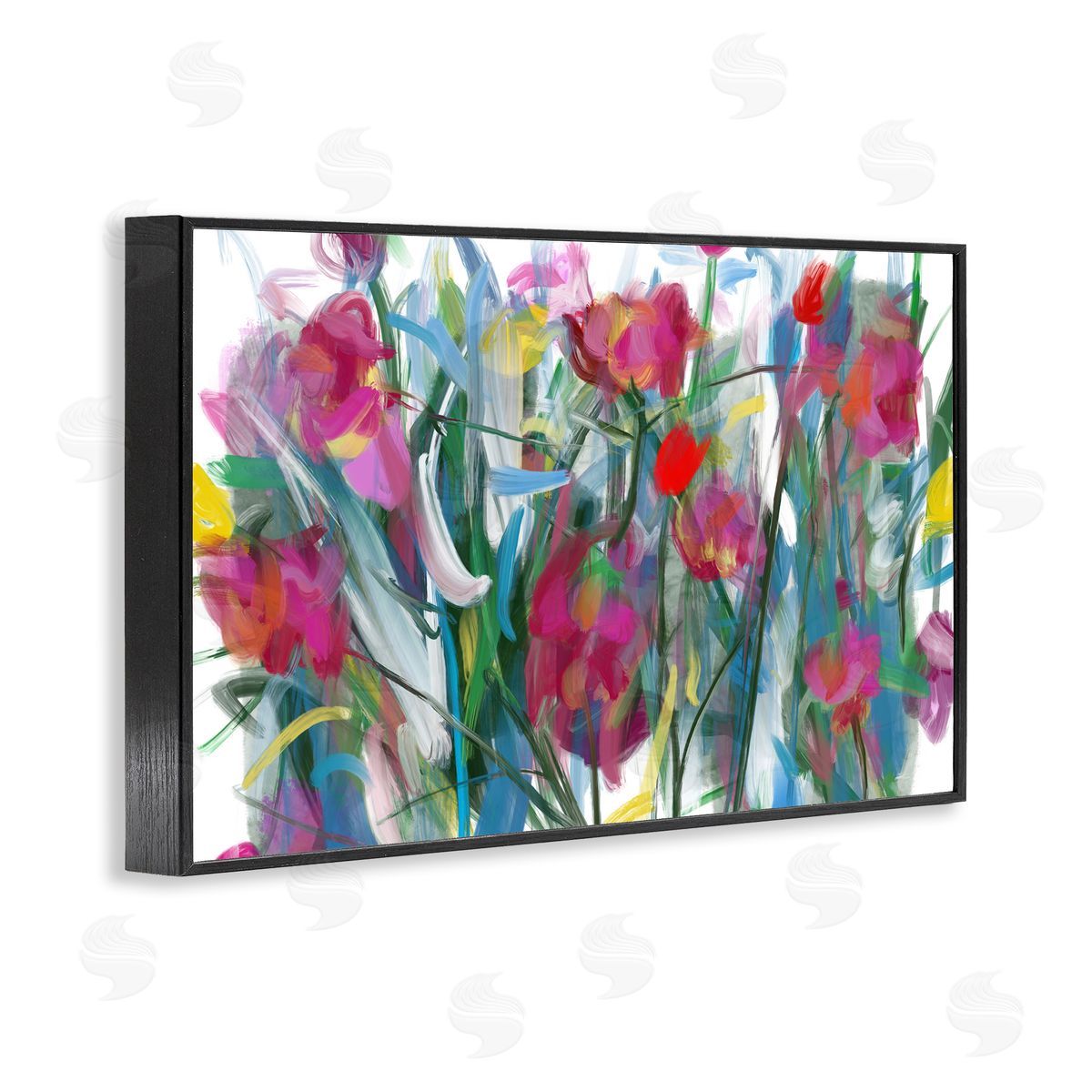 Atelier Posters Expressive Blooming Roses Canvas Wall Art Print