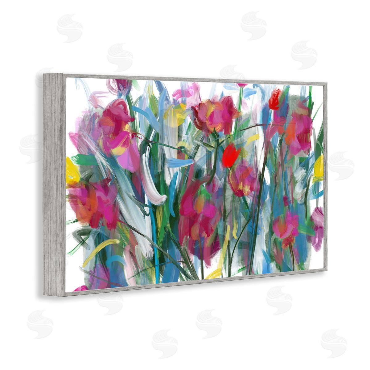 Atelier Posters Expressive Blooming Roses Canvas Wall Art Print