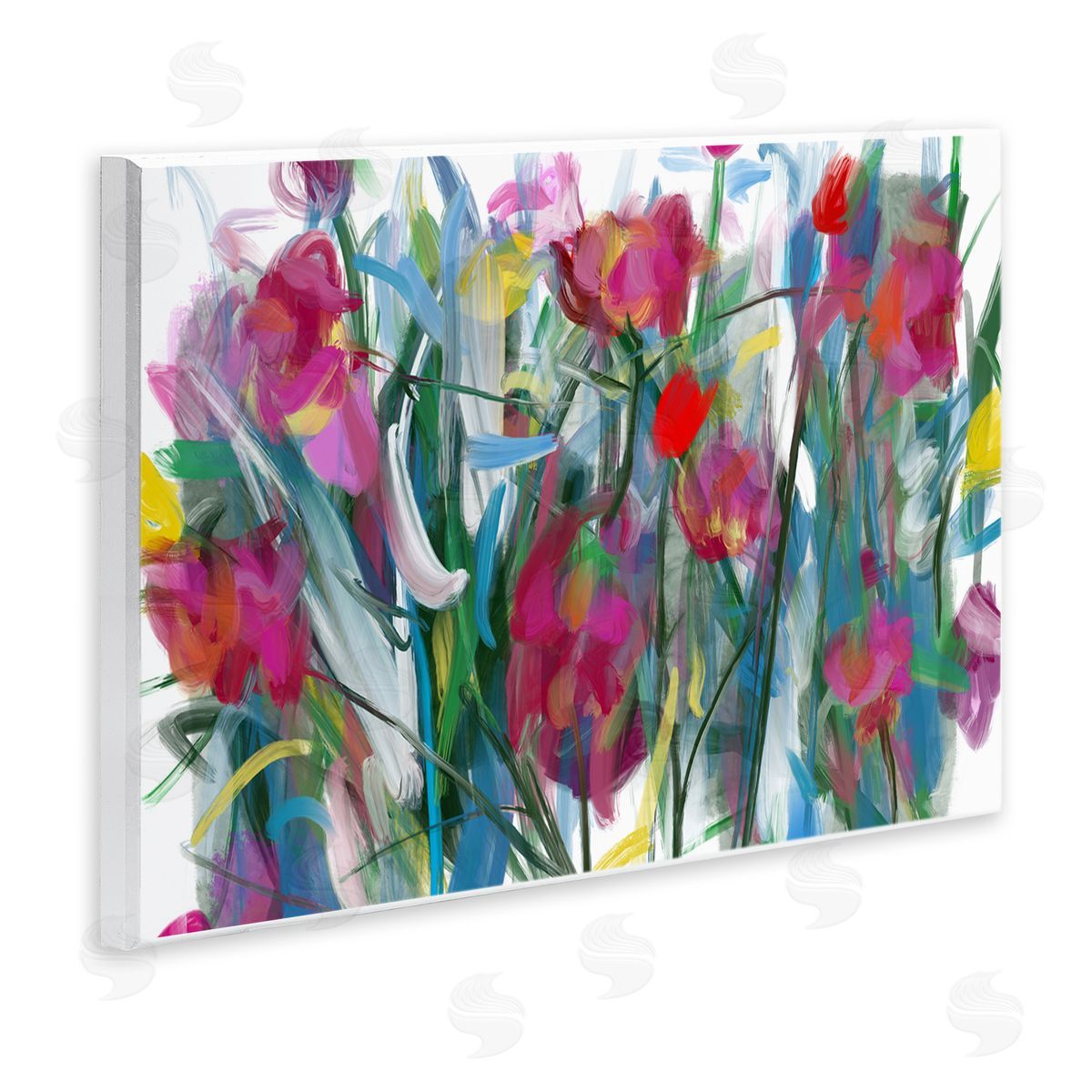 Atelier Posters Expressive Blooming Roses Canvas Wall Art Print