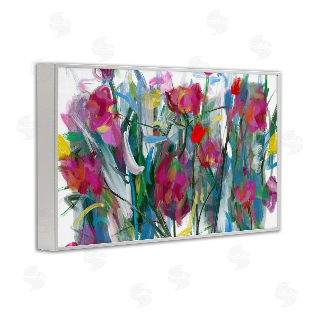 Atelier Posters Expressive Blooming Roses Canvas Wall Art Print