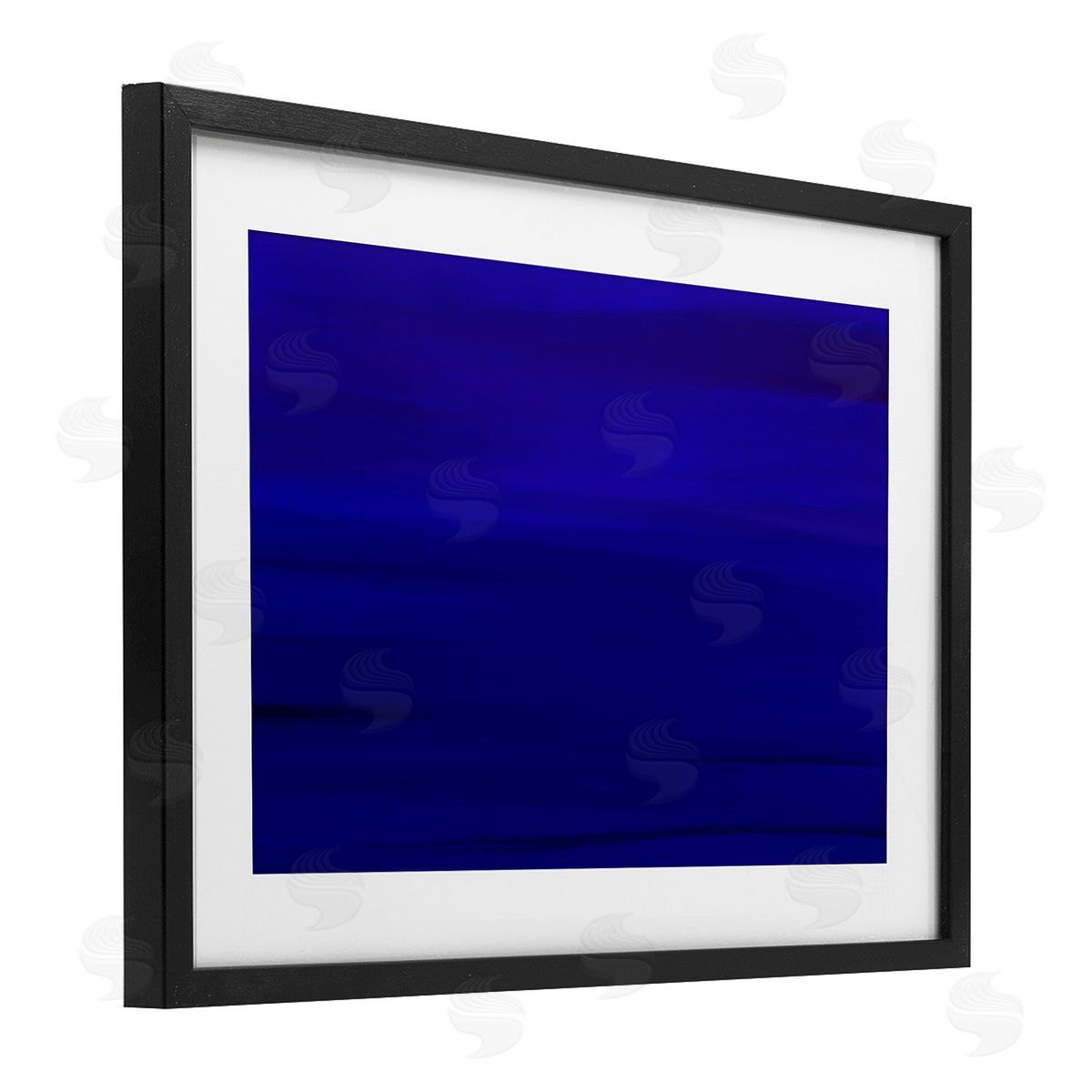 Atelier Posters Deep Blue Abstract Canvas Wall Art Print
