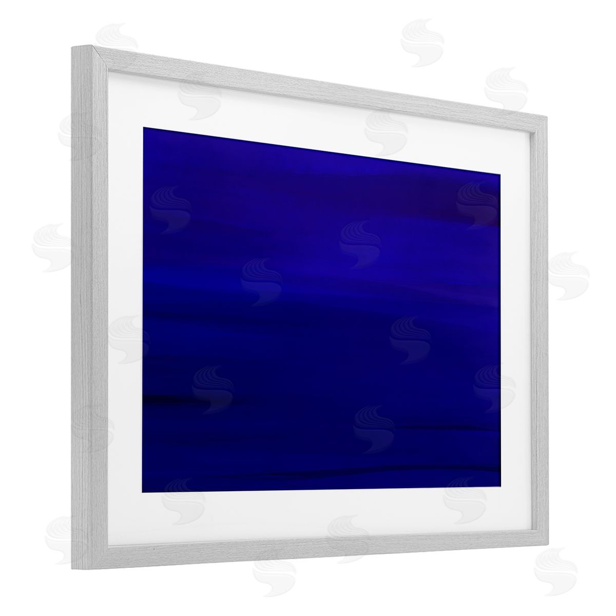Atelier Posters Deep Blue Abstract Canvas Wall Art Print
