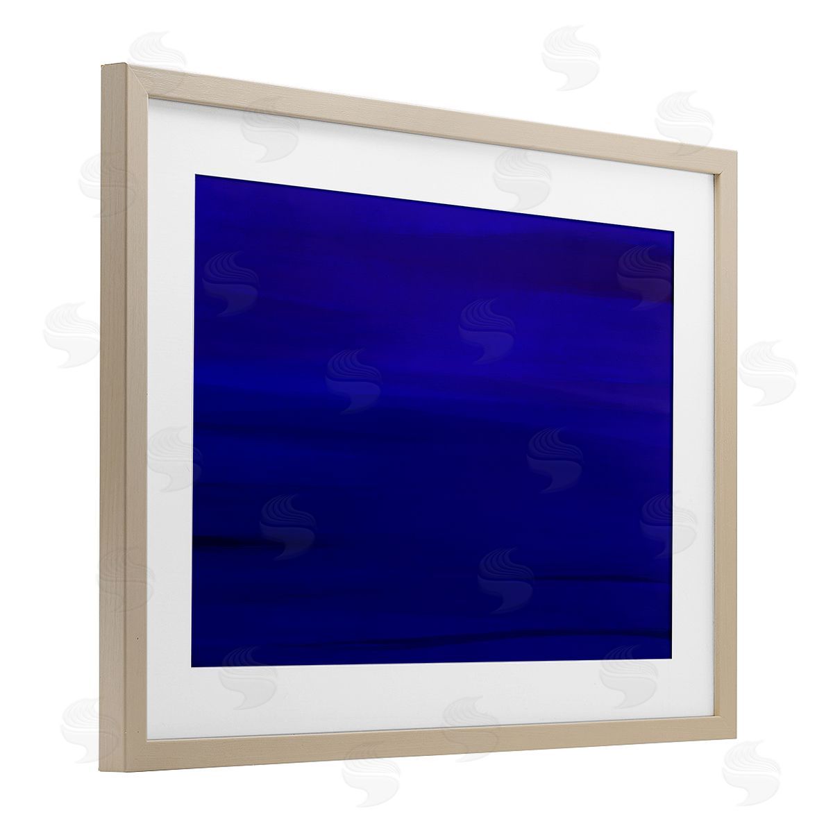 Atelier Posters Deep Blue Abstract Canvas Wall Art Print