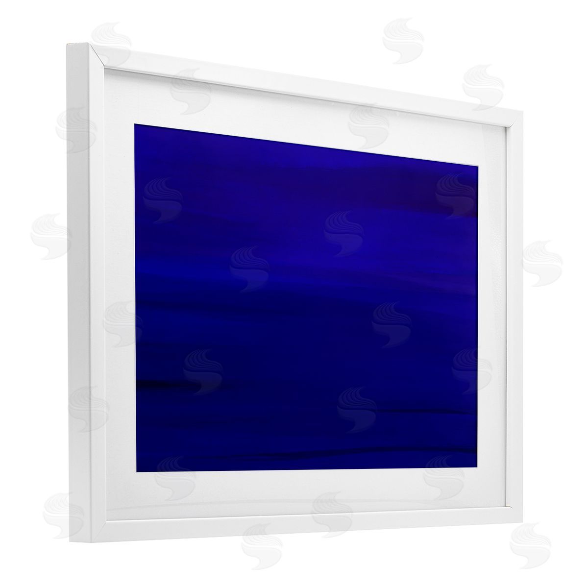 Atelier Posters Deep Blue Abstract Canvas Wall Art Print