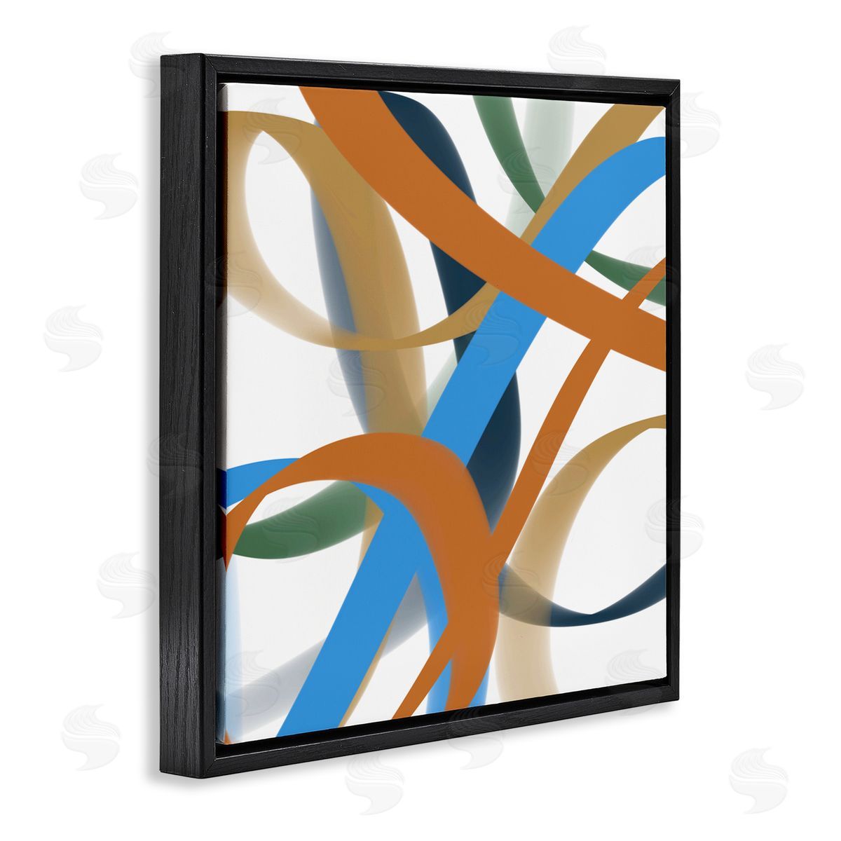 Atelier Posters Interwoven Curving Ribbons Canvas Wall Art Print