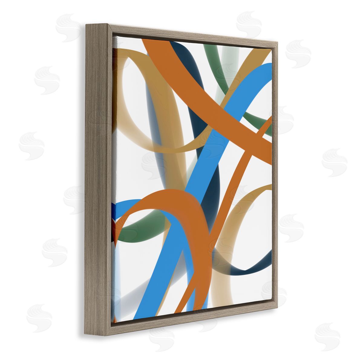 Atelier Posters Interwoven Curving Ribbons Canvas Wall Art Print