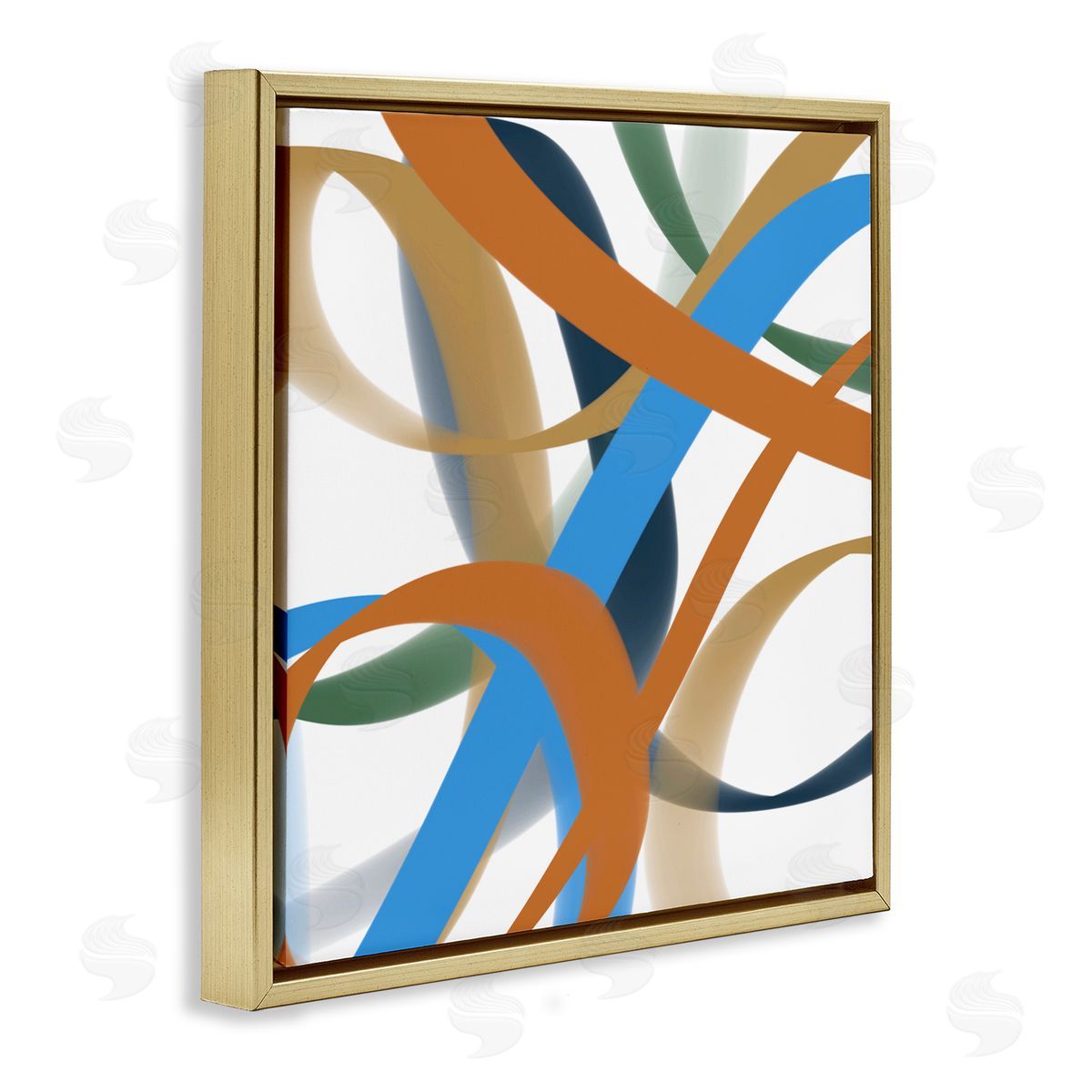 Atelier Posters Interwoven Curving Ribbons Canvas Wall Art Print