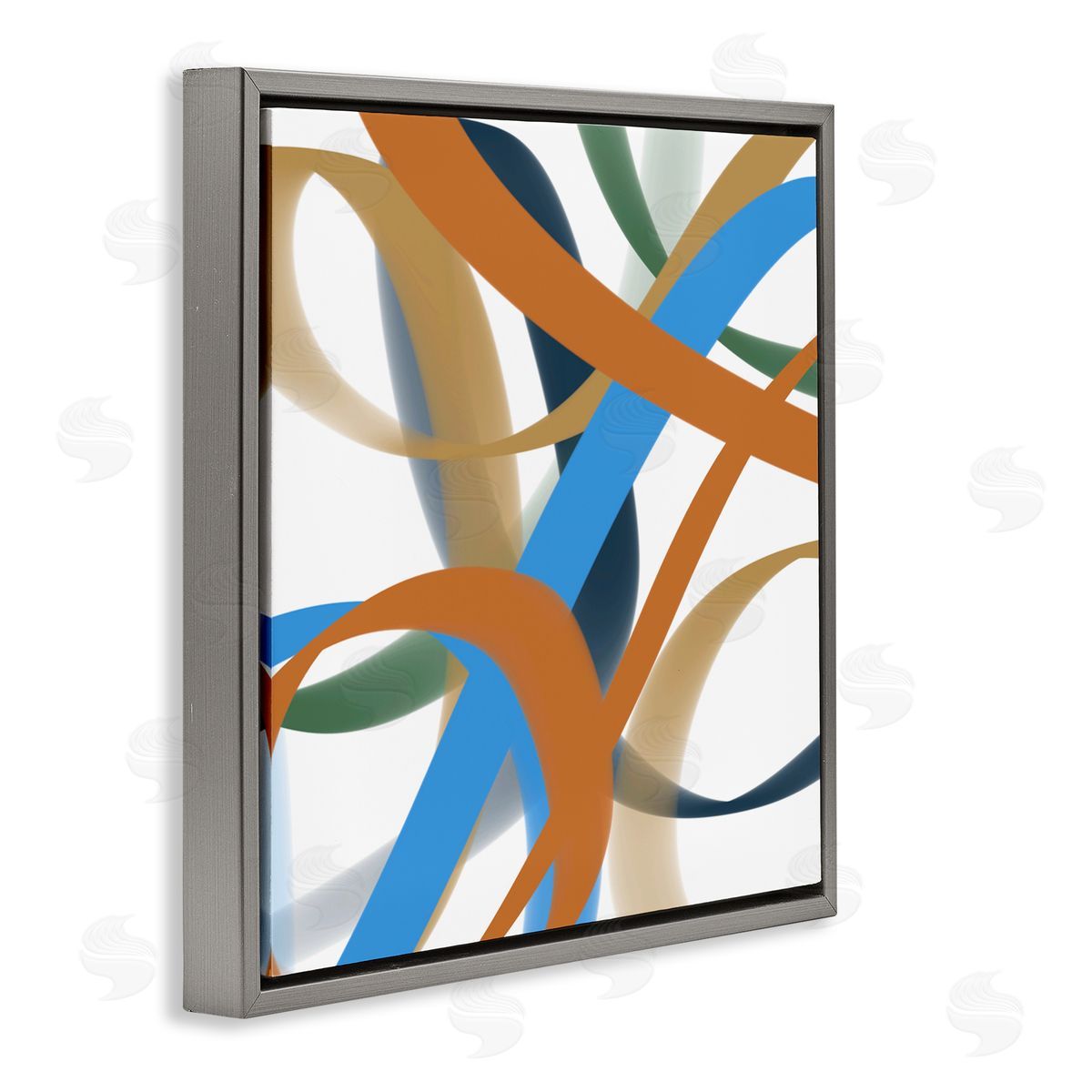 Atelier Posters Interwoven Curving Ribbons Canvas Wall Art Print