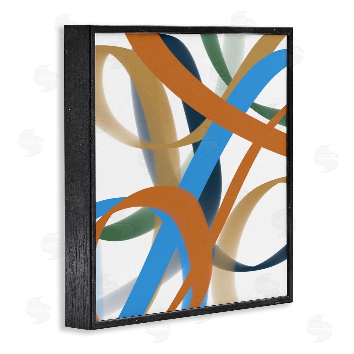 Atelier Posters Interwoven Curving Ribbons Canvas Wall Art Print