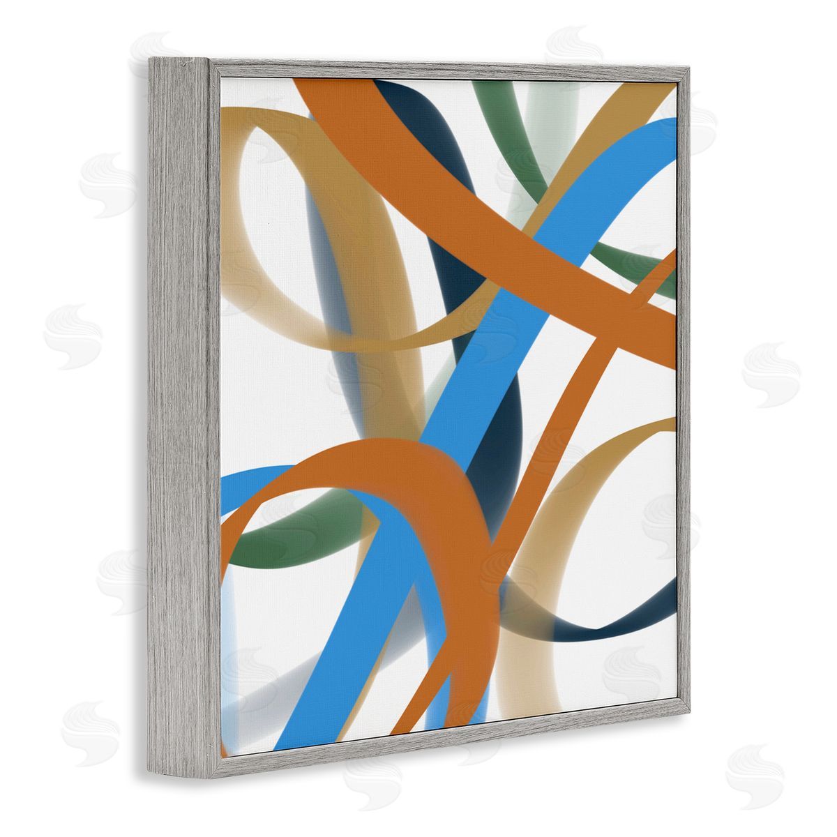 Atelier Posters Interwoven Curving Ribbons Canvas Wall Art Print