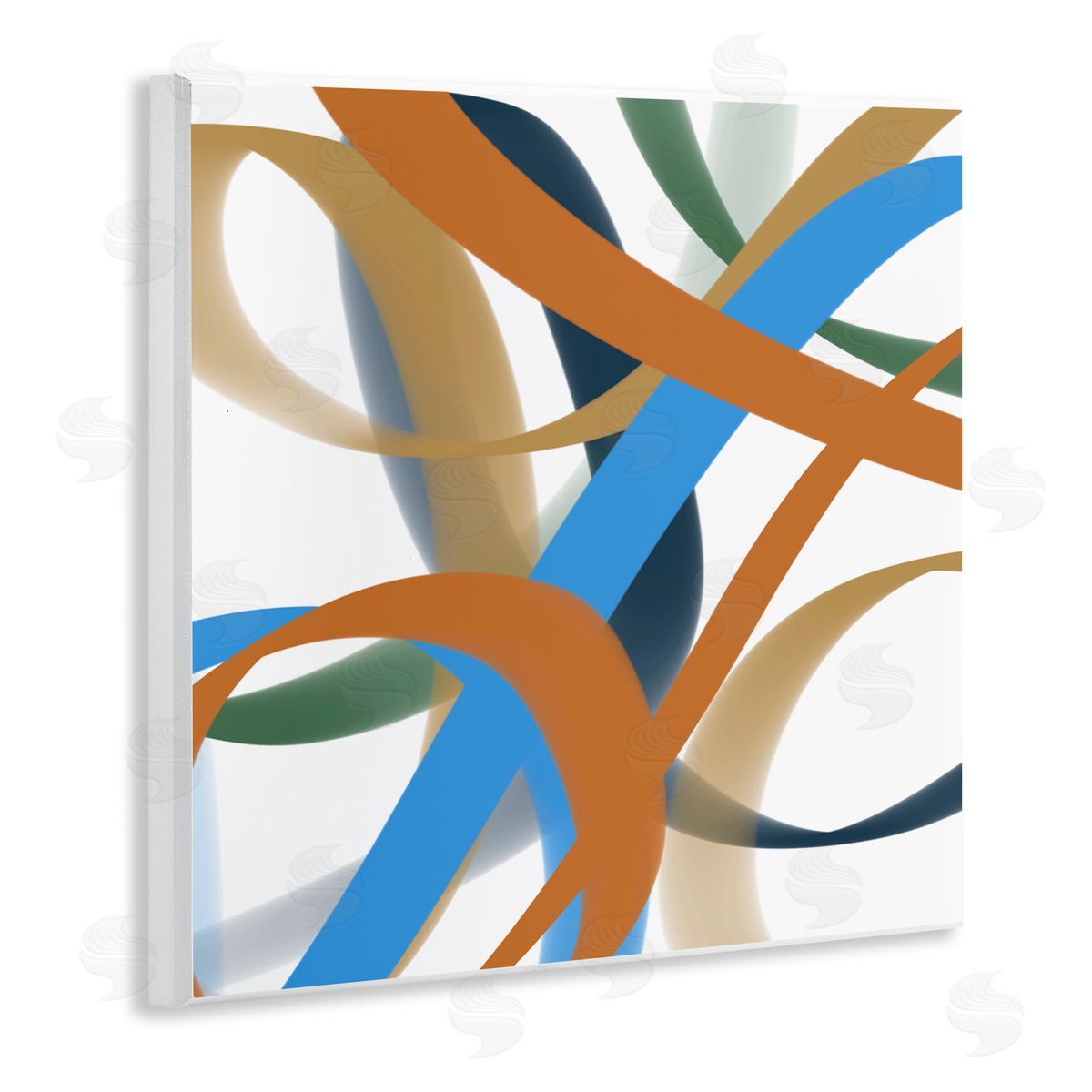 Atelier Posters Interwoven Curving Ribbons Canvas Wall Art Print