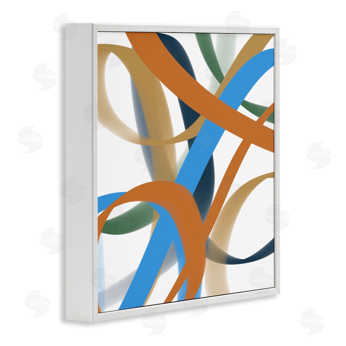 Atelier Posters Interwoven Curving Ribbons Canvas Wall Art Print