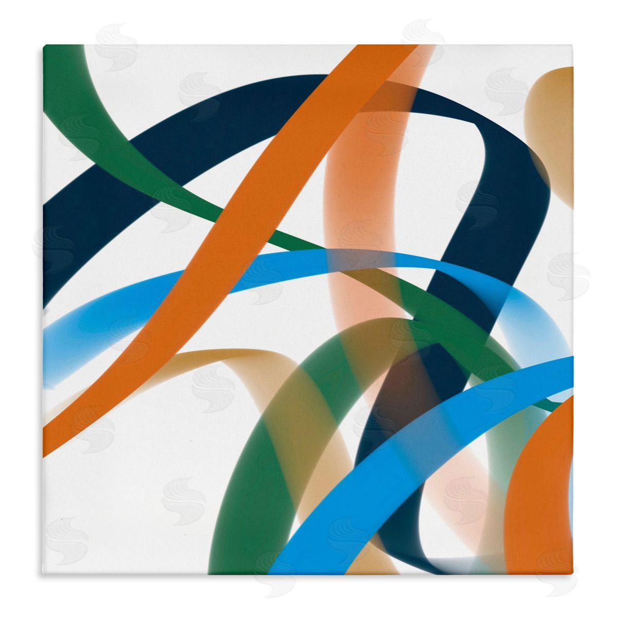 Atelier Posters Elemento Curved Ribbons Canvas Wall Art Print