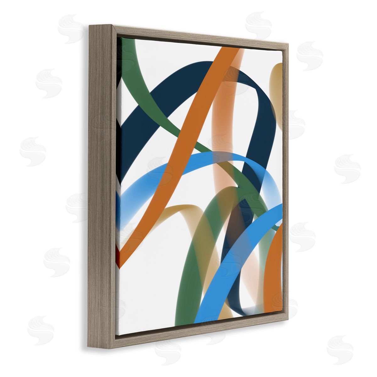Atelier Posters Elemento Curved Ribbons Canvas Wall Art Print