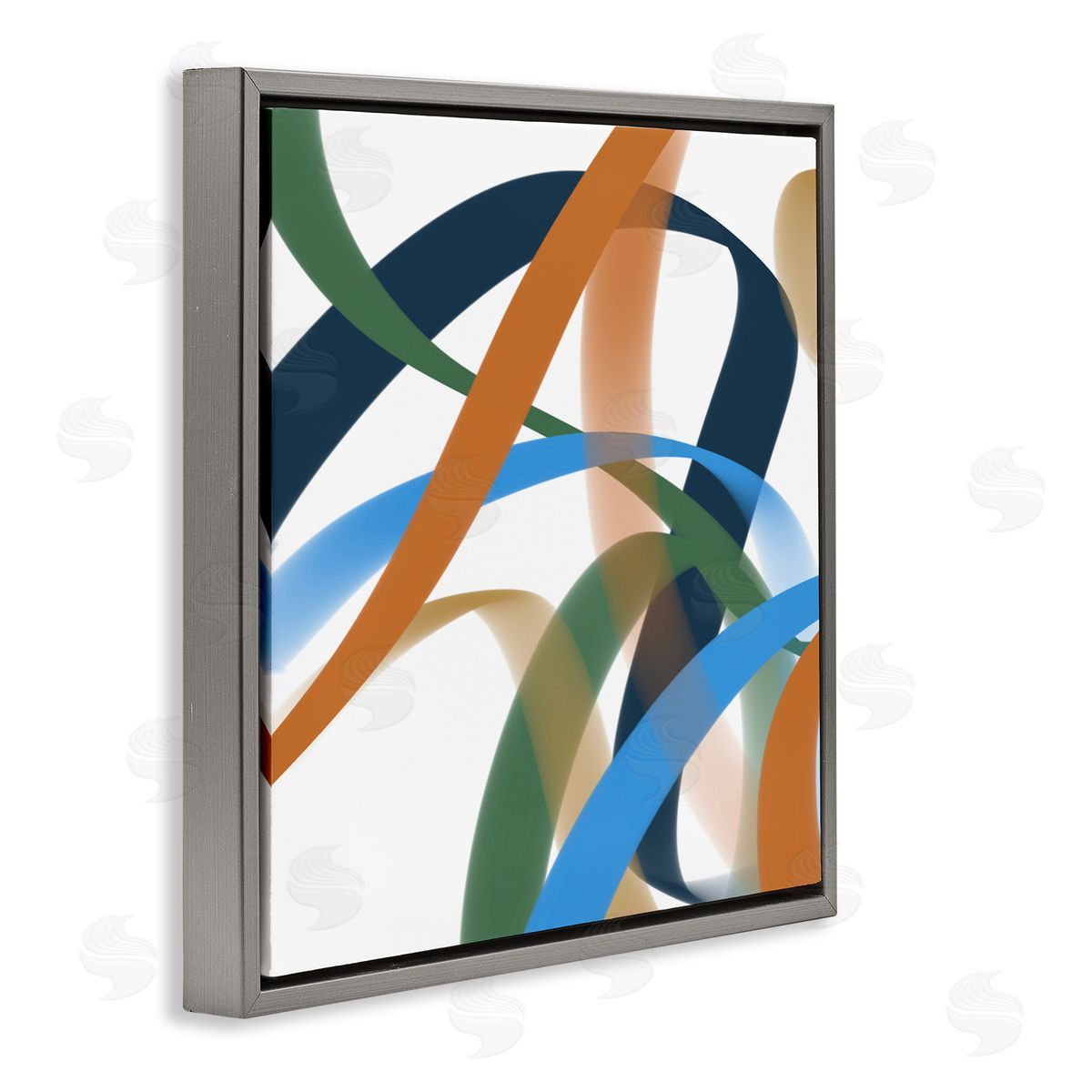 Atelier Posters Elemento Curved Ribbons Canvas Wall Art Print