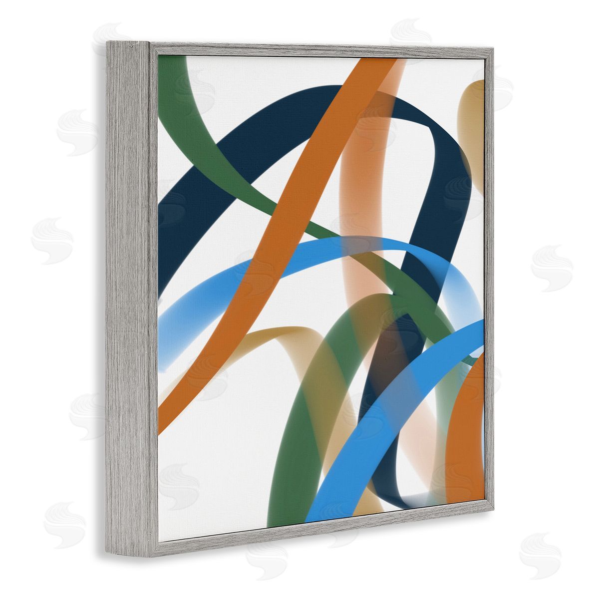 Atelier Posters Elemento Curved Ribbons Canvas Wall Art Print