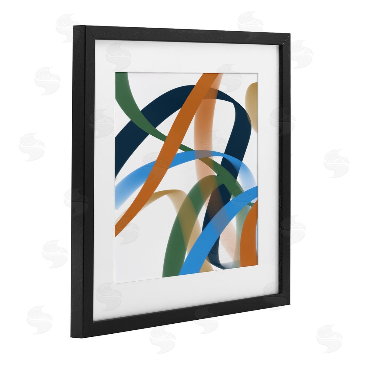 Atelier Posters Elemento Curved Ribbons Canvas Wall Art Print