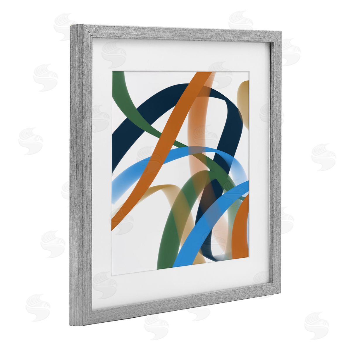 Atelier Posters Elemento Curved Ribbons Canvas Wall Art Print
