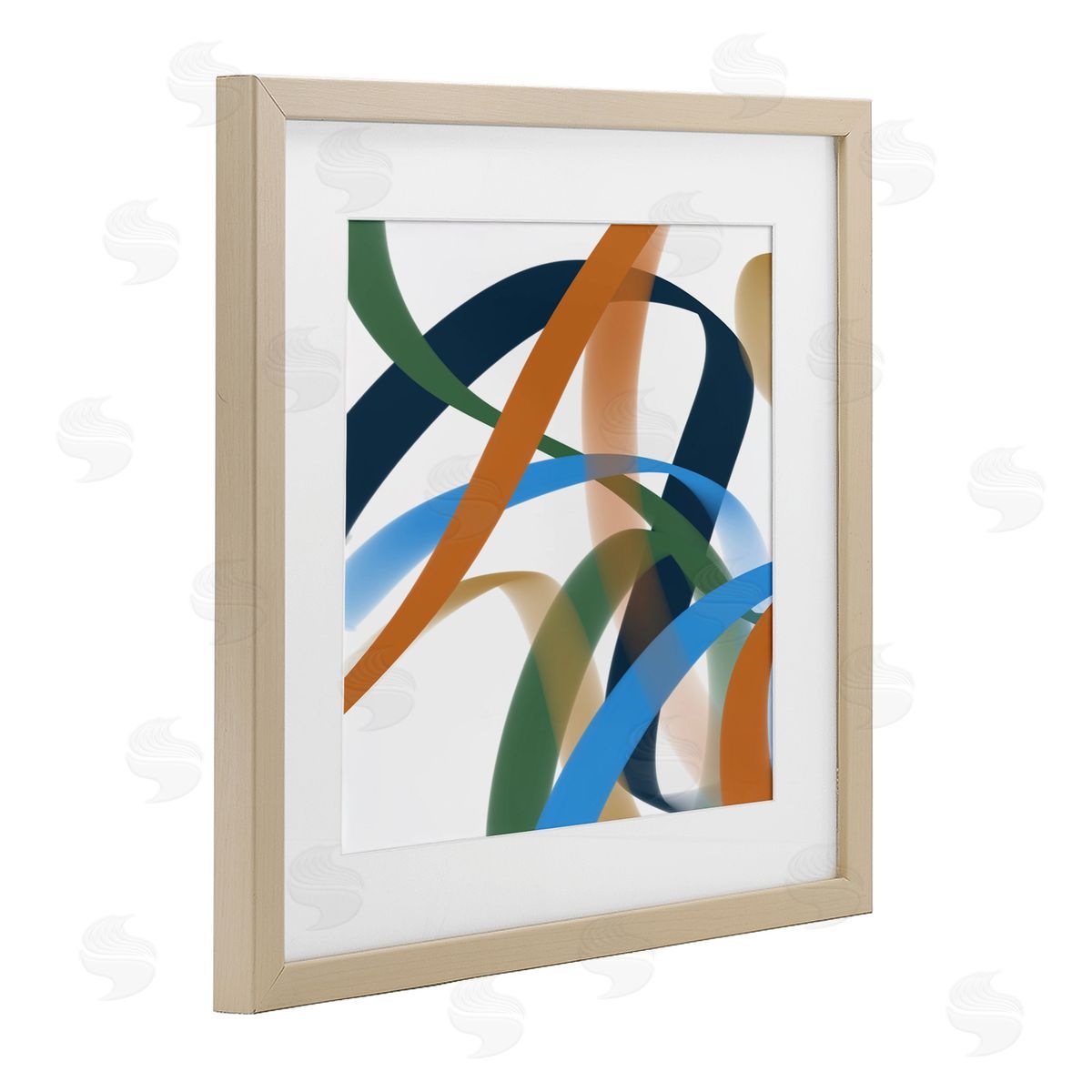 Atelier Posters Elemento Curved Ribbons Canvas Wall Art Print
