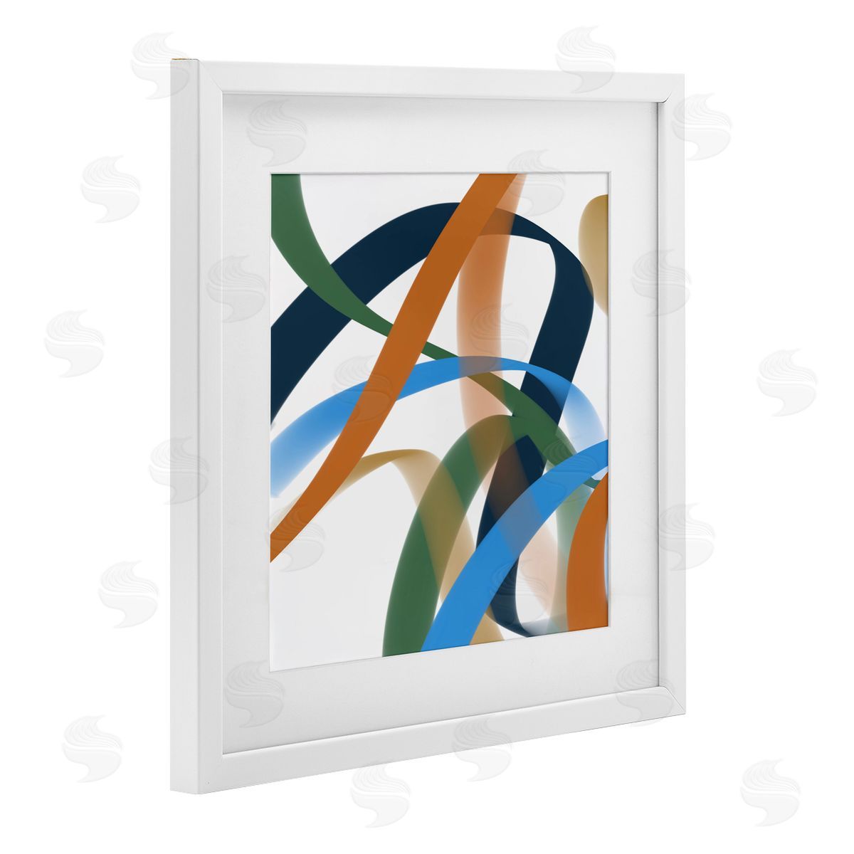 Atelier Posters Elemento Curved Ribbons Canvas Wall Art Print