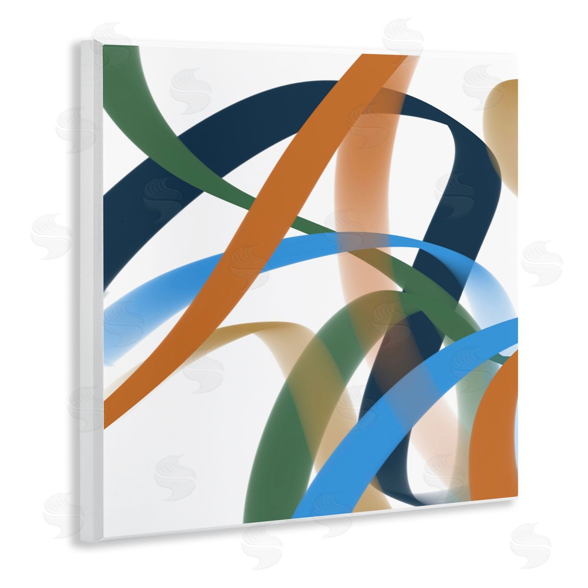 Atelier Posters Elemento Curved Ribbons Canvas Wall Art Print