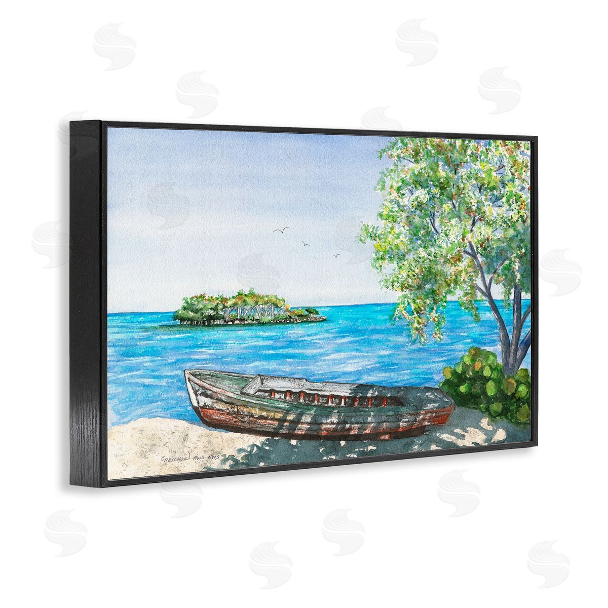 Christine Reichow Stories It Could Tell Black Framed Giclee Art Print