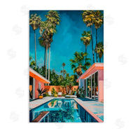 LSR Design Studio | Pink Coastal House & Palms