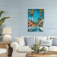 LSR Design Studio | Pink Coastal House & Palms