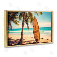 LSR Design Studio | Surfboard Standing Near Shore