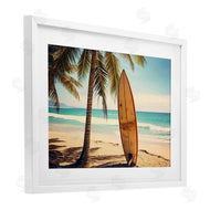 LSR Design Studio | Surfboard Standing Near Shore