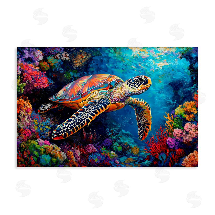 LSR Design Studio | Colorful Coral Reef & Turtle