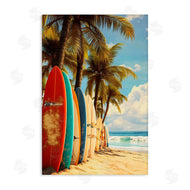 LSR Design Studio | Surfboards In Line with Palms