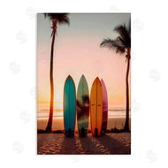 LSR Design Studio | Four Surfboards at Sunset