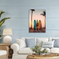LSR Design Studio | Four Surfboards at Sunset